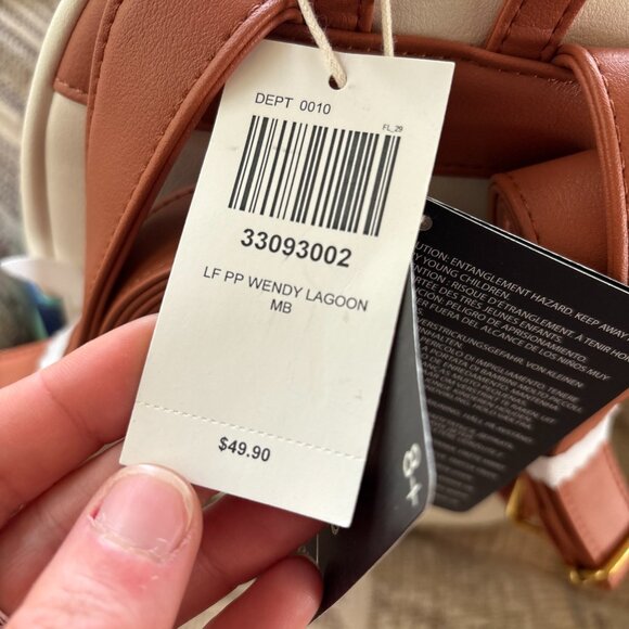 Loungefly Disney Peter Pan and Wendy Mermaid Lagoon Mini Backpack New with Tags - Picture 4 of 9